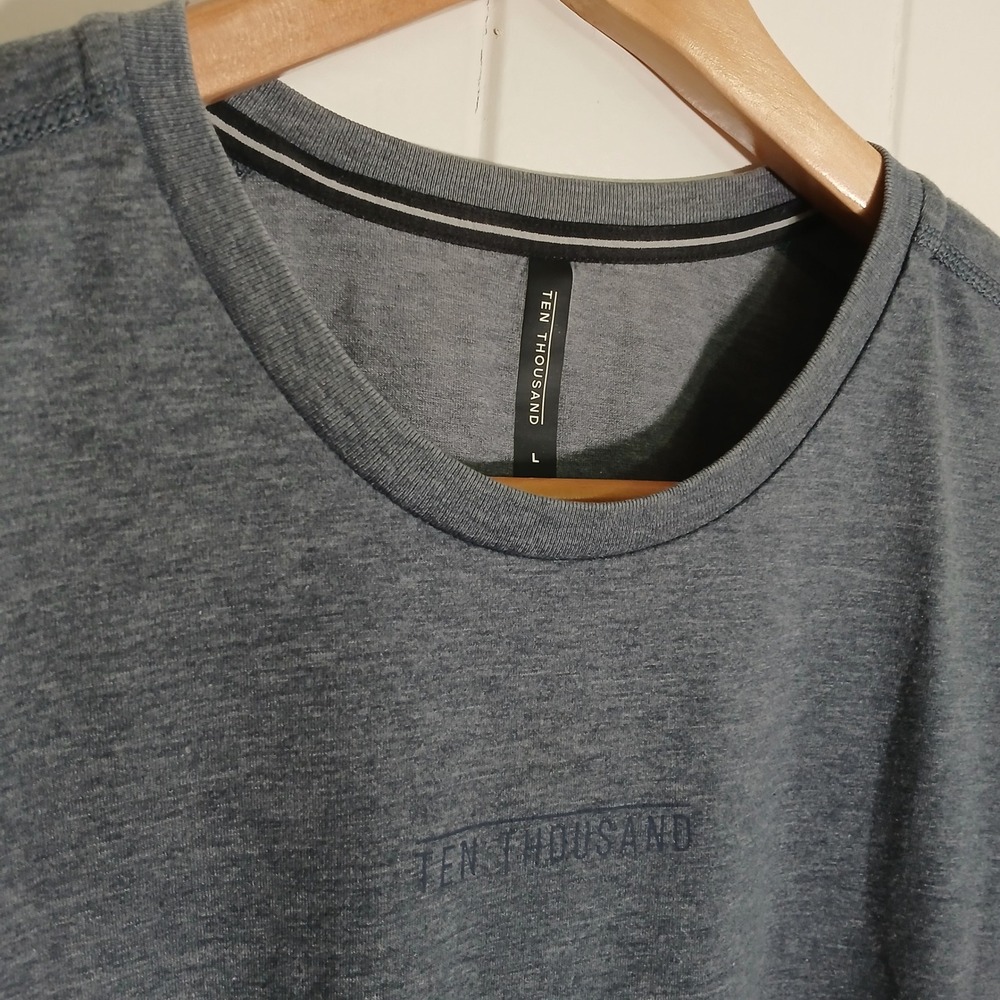Ten Thousand Men's Heather Blue Crew Neck T-Shirt